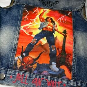 Denim Vest with Stranger Things rare size XS